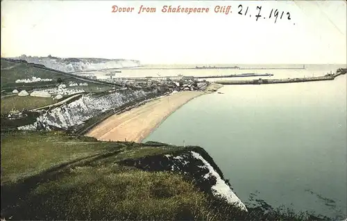 Dover Kent from Shakespeare Cliff / Dover /Kent CC