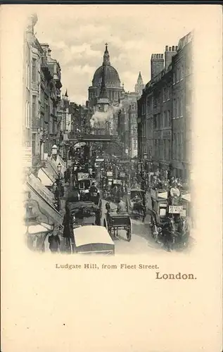 London Ludgate Hill Fleet Street Kat. City of London