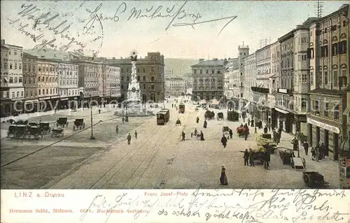 Linz Donau Franz Josef Platz Kat. Linz