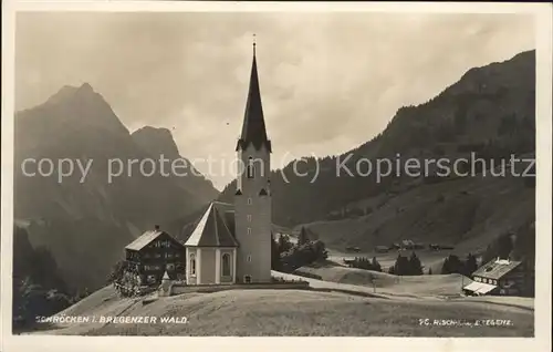 Schroecken Vorarlberg Kirche Kat. Schroecken