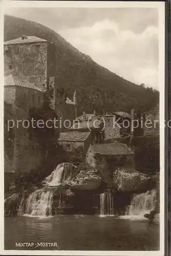 Mostar Moctap Burg am Felsen / Mostar /