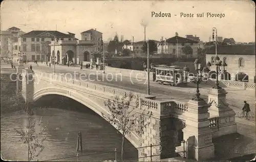 Padova Ponte sul Piovego Bruecke Strassenbahn Kat. Padova