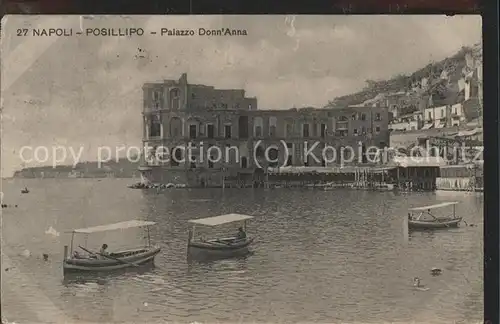 Napoli Neapel Posillipo Palazzo Donn`Anna Kat. Napoli