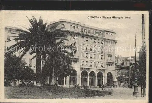 Genova Genua Liguria Piazza Giuseppe Verdi Kat. Genova