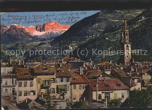 Bolzano Panorama mit Dolomiten Kat. Bolzano
