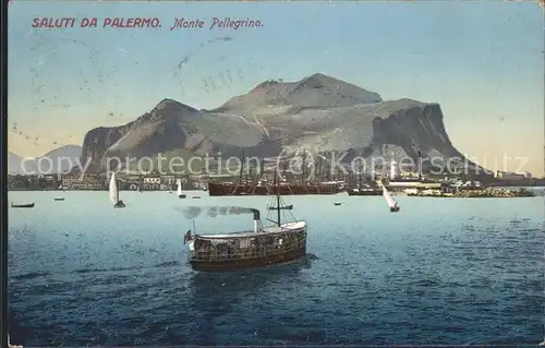 Palermo Sicilia Monte Pellegrino Schiffe Kat. Palermo