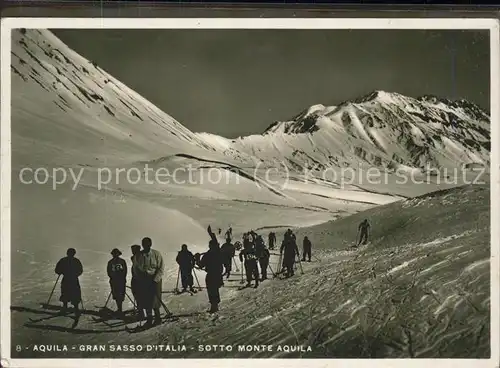 Aquila TI Gran Sasso Skifahren Kat. Aquila