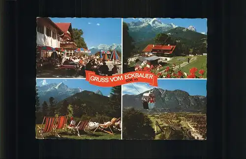 Garmisch Partenkirchen Eckbauer Berggasthof Kat. Garmisch Partenkirchen