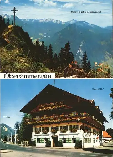 Oberammergau Laber Graswangtal Hotel Wolf Kat. Oberammergau