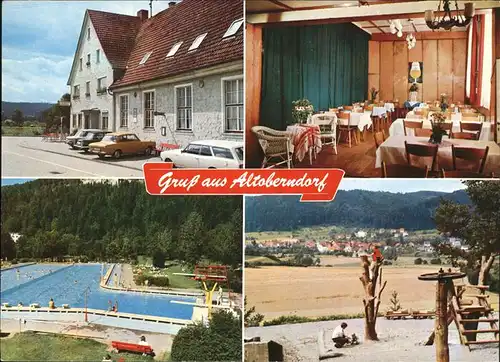 Altoberndorf Gasthaus Pension Adler Kat. Oberndorf am Neckar