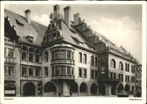 Muenchen Hofbraeuhaus Kat. Muenchen