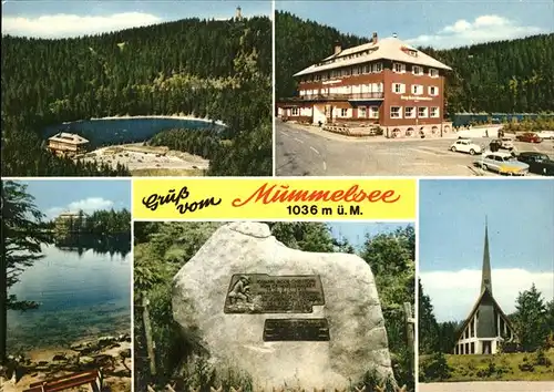 Mummelsee Schwarzwaldhochstrasse Berghotel Kat. Seebach