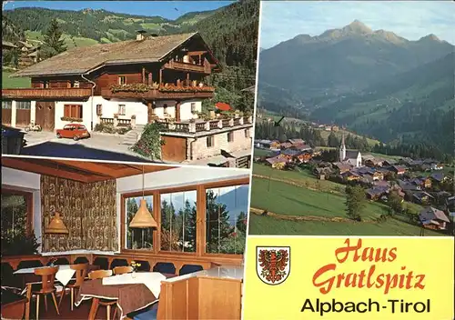 Alpbach Haus Gratlspitz Wappen Tirol Kat. Alpbach