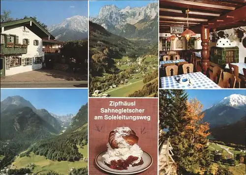 Ramsau Berchtesgaden Zipfhaeusl Sahnegletscher Soleleitungsweg Kat. Ramsau b.Berchtesgaden