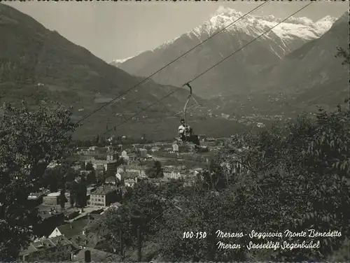 Merano Suedtirol Seggiovia Monte Benedetto Sessellift Kat. Merano