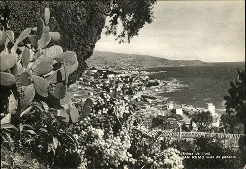 San Remo Vista panoramica da ponente Riviera dei fiori Kat. San Remo