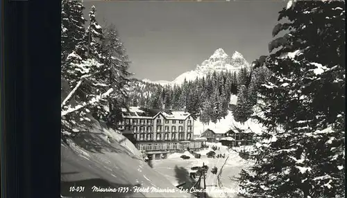 Cortina d Ampezzo Lago di Misurina Hotel Tre Cime di Lavaredo Dolomiti Kat. Cortina d Ampezzo