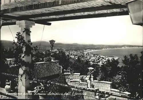 Cattolica Panorama della Riviera Adriatica dall Edenrock Kat. Cattolica