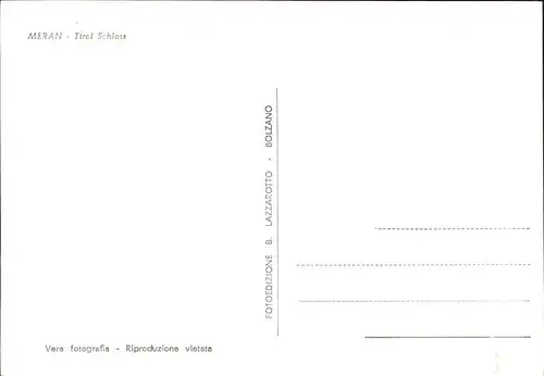 Merano Suedtirol Castel Tirolo Schloss Panorama Kat. Merano