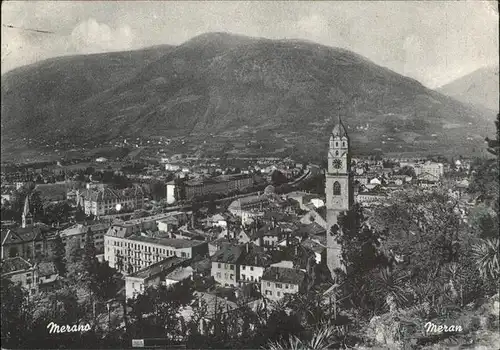 Merano Suedtirol Gesamtansicht Kat. Merano