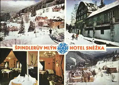 Spindlermuehle Spindleruv Mlyn Hotel Snezka Restaurant im Winter / Trutnov /Koeniggraetz