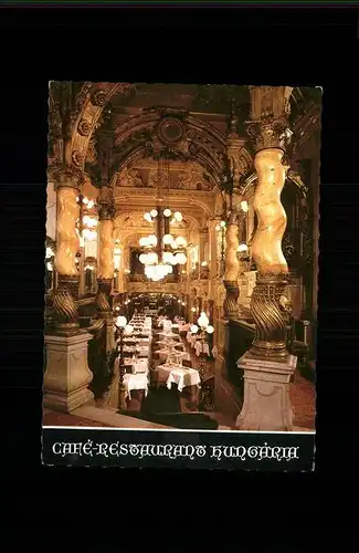 Budapest Cafe Restaurant Hungaria Kat. Budapest