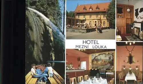 Hrensko Hotel Mezni Louka Restaurant Wasserfall Kat. Herrnskretschen