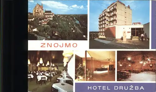 Znojmo Hotel Druzba Restaurant Kirche Kat. Znojmo