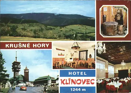 Jachymov Hotel Klinovec Krusne Hory Turm Baer Panorama Erzgebirge Kat. Sankt Joachimsthal