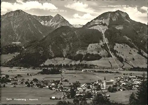 Hindelang Gesamtansicht Hornlift Imberger Horn Ostrachtal Allgaeuer Alpen Kat. Bad Hindelang