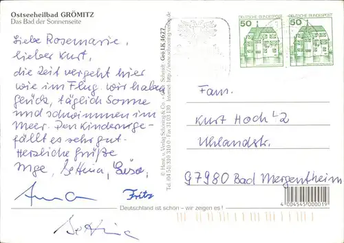 Groemitz Ostseebad Fliegeraufnahme Ostseeheilbad Hotel Strand /  /