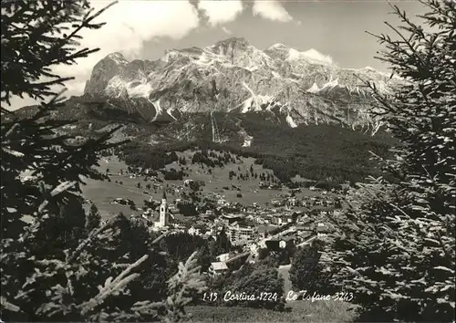 Cortina d Ampezzo Panorama Le Tofane Dolomiti Kat. Cortina d Ampezzo