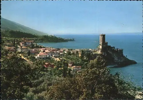 Malcesine Lago di Garda Panorama Burg Kat. Malcesine