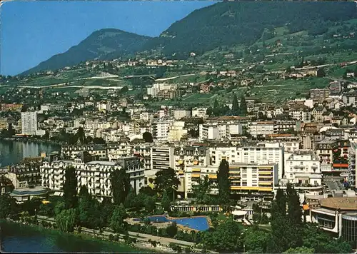 Montreux VD Fliegeraufnahme / Montreux /Bz. Vevey