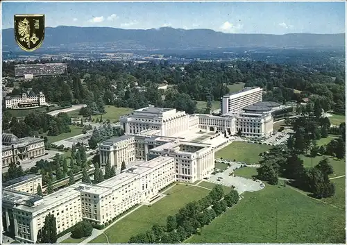 Geneve GE Palais des Nations Fliegeraufnahme Kat. Geneve