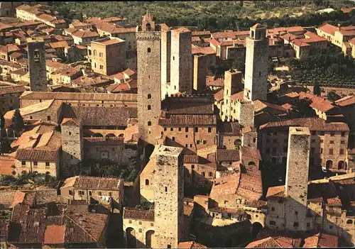 Siena San Gimignano Veduta aerea Kat. Siena