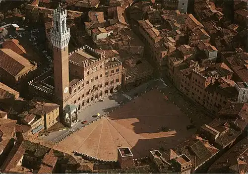 Siena Piazza del Campo Veduta aerea Kat. Siena