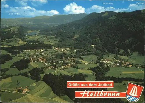 kk60434 Bad Heilbrunn Fliegeraufnahme Kategorie. Bad Heilbrunn Alte Ansichtskarten