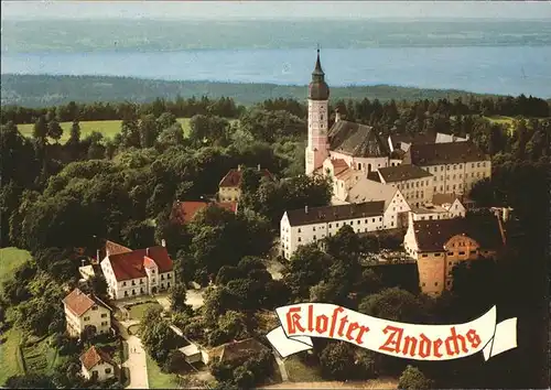 Andechs Kloster Andechs am Ammersee Fliegeraufnahme Kat. Andechs