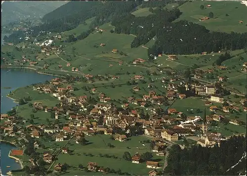 Lungern Fliegeraufnahme Kat. Lungern