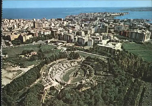 Siracusa Anfiteatro romano e panorama dall aereo Kat. Siracusa