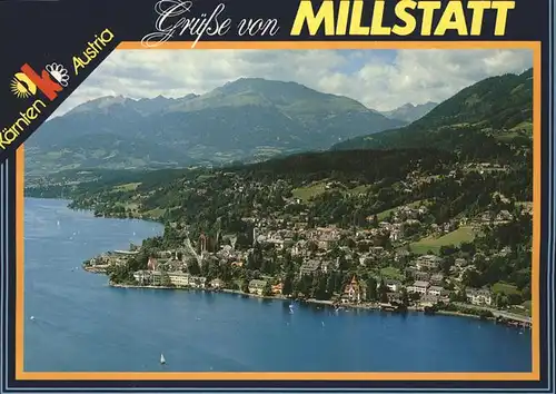 Millstatt Kaernten am See Fliegeraufnahme Kat. Millstatt Millstaetter See