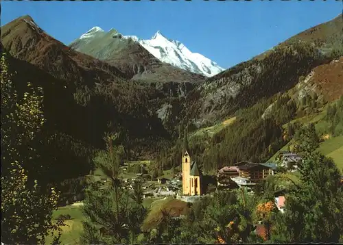 Heiligenblut Kaernten mit Grossglockner Panorama Kat. Heiligenblut