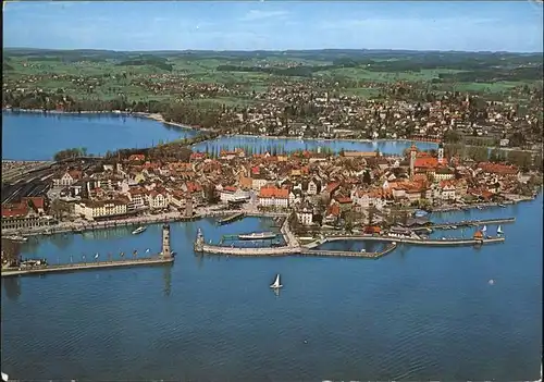 Lindau Bodensee Fliegeraufnahme Kat. Lindau (Bodensee)