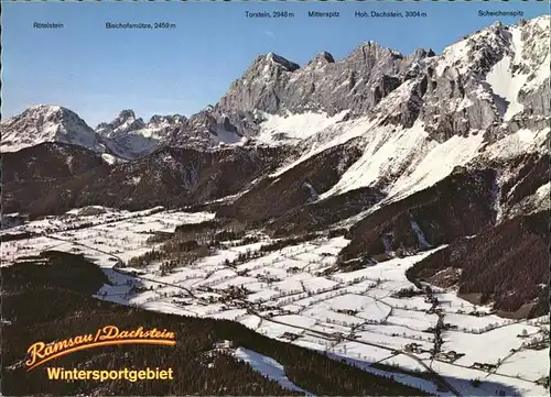 Ramsau Dachstein Steiermark mit Alpenpanorama Kat. Ramsau am Dachstein