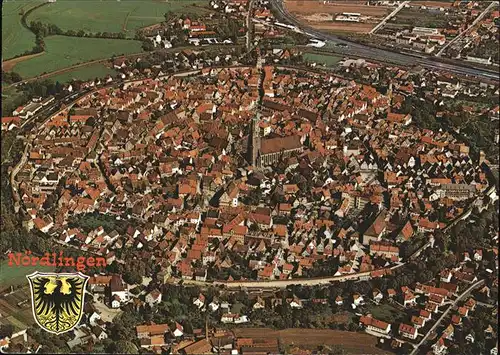 Noerdlingen Fliegeraufnahme Kat. Noerdlingen