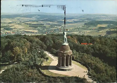 kk60750 Hermannsdenkmal Hermannsdenkmal Teutoburger Wald Fliegeraufnahme Kategorie. Detmold Alte Ansichtskarten