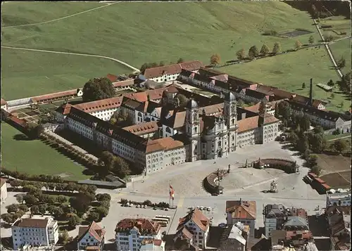 Einsiedeln SZ Kloster Einsiedeln Fliegeraufnahme / Einsiedeln /Bz. Einsiedeln