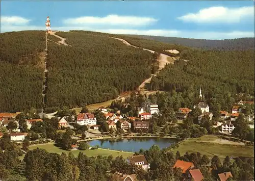 Hahnenklee Bockswiese Harz Fliegeraufnahme Kat. Goslar