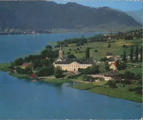 Ossiachersee Stift Ossiach Fliegeraufnahme Kat. Ossiach